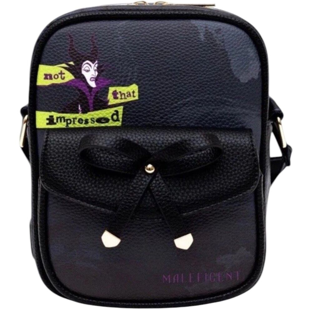 Disney Park WondaPop Maleficent  Crossbody Bag Black Villains Evil Queen New